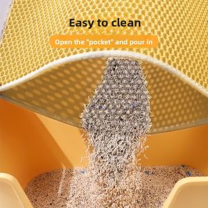 MONLEYTA | Anti-Splash Cat Litter Mat Toilet Cat Sand Pan Control Sand Leak Mat Cat Mat Cats Supplies Normal Specification Monleyta Brand