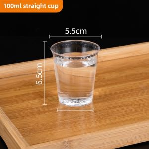 Disposable Thick Plastic Hard Plastic Cups Air Travel Wine Glasses Banquet Beer Glasses Crystal Drinkware Food Grade Cups