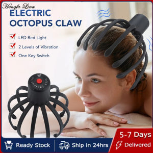 Hengfa Lina New Electric Octopus Claw Scalp Massager Anti-stress Relief Headache Stimulation Head Massager Scratcher Dropshipping