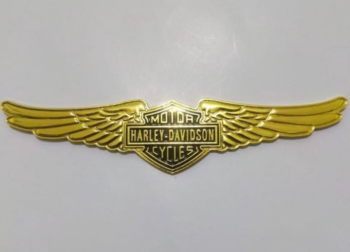 EMBLEM HARLEY DAVIDSON SAYAP BESI GOLD | Lazada Indonesia