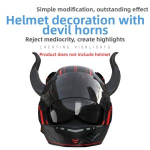 Ultra-cool Prank Demon Horns Decorative Helmet