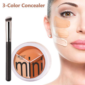 Bảng Màu Che Khuyết Điểm 3 Màu Tự Nhiên Không Tì Vết Kem Nền Che Phủ Toàn Bộ Trang Điểm Tự Nhiên Chống Thấm Nước Mờ