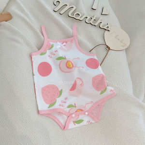 Bodysuit Bé Gái Không Tay Cotton