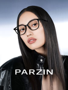 PARZIN | Slim Light TR Black Frame Myopia Glasses