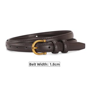 Womens Fashion Black Decorative Korean Style Jean Belt