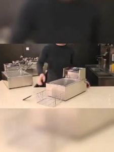 Index เตาทอดไฟฟ้า หม้อทอดไฟฟ้า  ขนาด 8 ลิตร หม้อทอดเพื่อการพาณิชย์ Deep fryer หม้อทอด เตาทอด Electric fryer commercial single cylinder large capacity หม้อทอดไฟฟ้าขนาดใหญ่ - Lazada