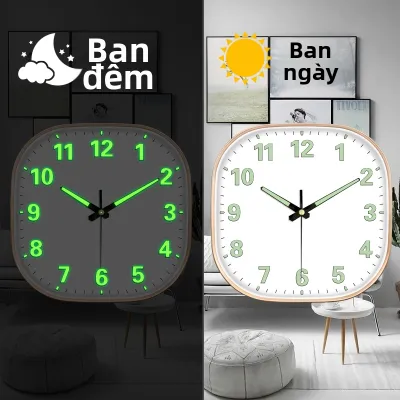 YIJIANGZAO | Đồng Hồ Tường Đèn Đêm Hiện Đại Minimalist