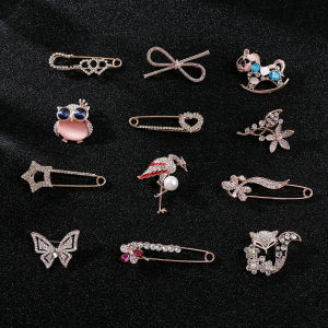 บทเริ่มต้นยี่ห้อผู้หญิงแฟชั่นสไตล์เกาหลีดอกไม้หน้าอก Fixation เสื้อผ้า Fastener ไหล่ปุ่มเข็มขนาดใหญ่อเนกประสงค์ตกแต่ง