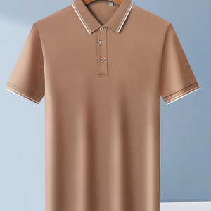 Áo Thun Polo Nam Mùa Hè Thường Ngày Đa Năng Cổ Polo Dài Tay Thương Mại Thời Trang Thành Phố Thanh Lịch Màu Trơn Thoáng Khí
