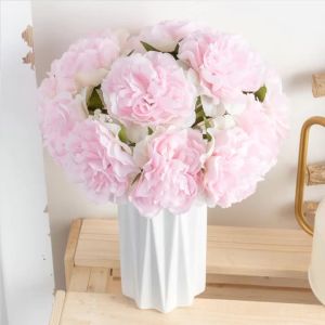 Peony Artificial Flowers Wedding Home Garden Table Living Room Autumn Decoration Fake Silk Bouquet DIY Crafting Arrangement