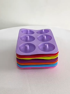 6 Grid Donut Mold Silicone Bakery Baking Pan Non-Stick Donut Maker Home DIY Handmade Dessert Molde Kitchen Decoration Mould
