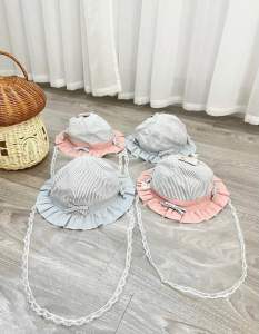Mũ kèm khăn che mặt cho bé - Mẫu 1