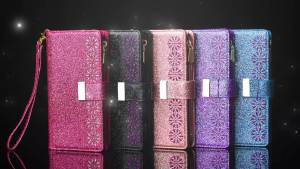 szhaiyu | For Samsung Galaxy Z Fold 8 Ultra Z Fold 8 7 6 5 4 Zipper Leather Shiny Flip Case Wallet Card Shockproof Protect Cover Capa