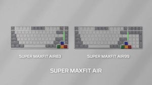 Fantech Super Maxfit MK915/MK916 Air Series Wireless Mechanical Gaming Keyboard - Tri-Mode 2.4GHz Bluetooth Connection ARGB Lighting Ultra-Thin Design
