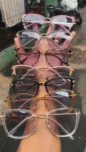 Kacamata Lensa Photocromic Dan Lensa Blueray Model Cat eye Cocok Buat Wanita Terbaru 2024 Free Box Dan Lap Kacamata Kacamata Unisex Frame Leopart - Lazada