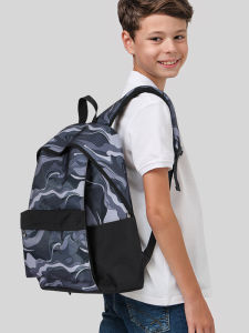 L&M Stylish Large Capacity Backpack for Boys Suitable for Grades 3 to 6 School Bag College Bag with Double Straps And Zipper