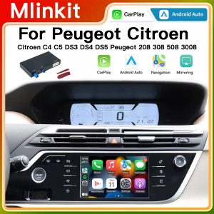 For Peugeot Citroën SMEG MRN 2013-2018 C4 C5 DS4 DS3 308 508 208 3008 Wireless Carplay Box Android Auto Mirrorlink Camera