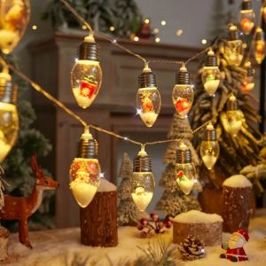 ไฟประดับ LED รูปทรงลูกสน 1 ชิ้น 1.5 เมตร 10 หลอด ใช้แบตเตอรี่ 2AA (ไม่รวมแบตเตอรี่) สำหรับตกแต่งคริสต์มาส