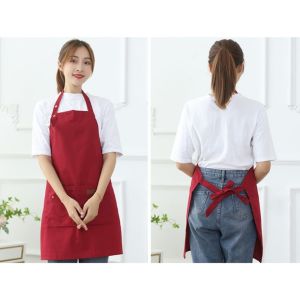 Apron Celemek Barista Korean Style Pria Wanita Celemek Dapur Masak Celemek Anti Air Chef Barista