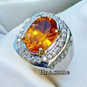 CINCIN BATU YELLOW CITRINE OVAL CUTTING TOP QUALITY