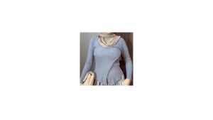 Atasan Rajut Kimono Silang Leher V - Neck Wanita/ atasan rajut presbody/kimono leher v wanita
