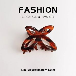 High-End Acetate Shark Clip Hair Accessories Womens Style Half-Up Hair Clips Fashionable Korean Design New 2026 Back-Of-Head