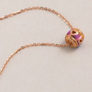 Chow Sang Sang 周生生 Minty Collection 18K Rose Gold Necklace 91699N FLASH SALE