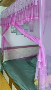 Màn Mùng Khung Không Khoan Tường cửa vén- khung inox