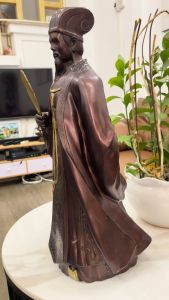 Tượng khổng minh bằng đồng cao 50cm màu nâu nặng 51kg