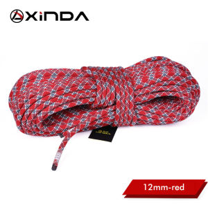 Xinda | XINDA 12mm Diameter Static Rope 10M Rock Climbing Rope High Strength Lanyard Safety Climb Camping Equipment Survival