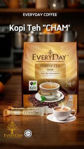 EVERYDAY Cham Coffee Tea (25g x 18 Sachets x 1 Pack) [Exp June 2027]