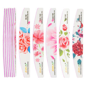5/10/25Pcs/Lot Nail File Mix Color Limas 80 to 240 Grit Professional Sandpaper Cuticle Remover Buffer Files Manicure Tool Set