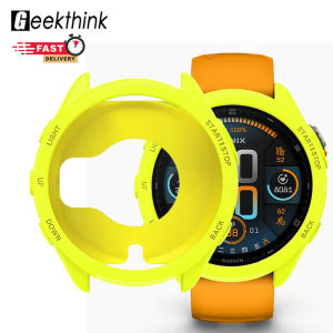 GEEKTHINK Silicone Case for Garmin Forerunner 965 Anti-scratch Protection Cover for Garmin 965 Soft Protector Bumper Shell Accessories