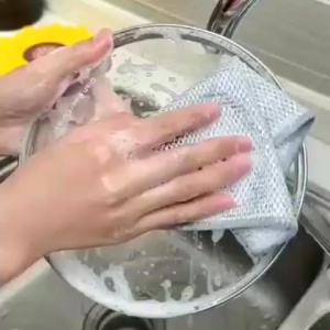 1pc Metal Steel Wire Cleaning Rag Dishwashing Towel Microwave Stove Clean Tools Multipurpose Wire