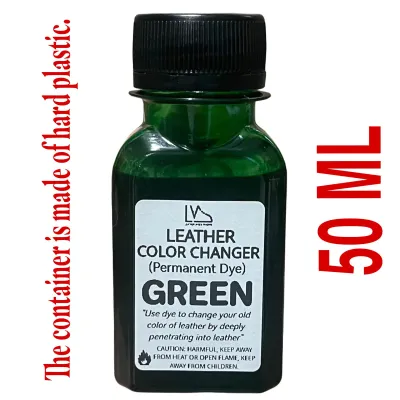 Permanent leather dye 50 ml plastic container for leather shoes bags