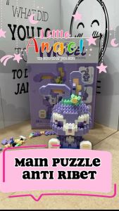 Mainan anak PUZZLE BALOK SUSUN DISNEY 3D DIY Mainan Edukasi Bayi Puzzle Brick Mini Kartun Karakter Hadiah Toy Gift Nano Blok POP LinaBell StellaLou