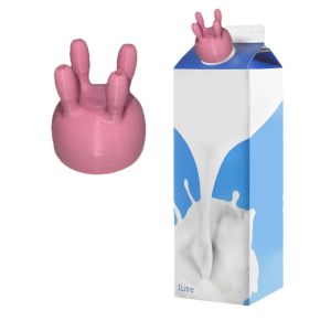 Máy Ép Sữa Bò Mô Phỏng 3D in Hộp Đựng Sữa Tươi Máy Ép Sữa Bơm Hơi Sáng Tạo Đồ Chơi Giải Trí Không Giới Hạn Tuổi