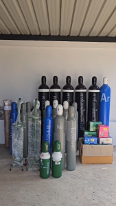 ชุดถังไนโตรเจน ขนาด 6 คิว พร้อมเกจวัดแรงดัน 250 PSI