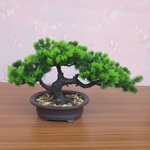 Jiaxun | Imitation Welcoming Pine Bonsai Indoor Desk Decorative Plant