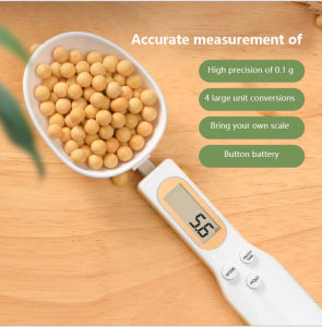 Household kitchen spoon scale weighing LCD digital display spoon kitchen scale electronic measurement coffee tea sugar spoon scale electronic measurement electronic cooking kitchen tools