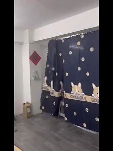 Rèm rido ngăn phòng rèm cửa sổ móc treo cản sáng tốt họa tiết tối màu dành cho nam