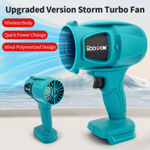 Electric Blower Cordless High Power Powerful Handheld Blower Dust and Snow Remova Leaf Turbine Fan for Makita 18V-21V NO Battery