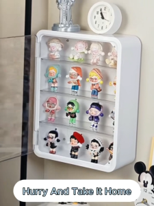 SUSU HOMES Wall-Mounted Acrylic Display Box Figure Blind Box Storage Transparent Dustproof Doll Organizer Cabinet 手办收纳盒