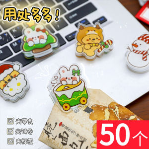 ของขวัญคริสต์มาสขนาดเล็กที่สร้างสรรค์ ของขวัญเล็กน้อย ของหวาน ปิดปากกล่องขนม กระดุมอะครีลิกน่ารัก กระดาษโน๊ต อุปกรณ์ตกแต่งวันหยุด