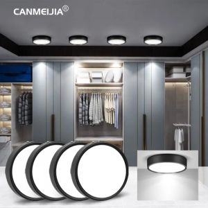 3Colors LED Downlights Surface Mounted Ceiling Lights 3/5/10/15/25W Led Spotlight Down Lamp Pin Light for Living Room Bedroom Kitchen Corridor