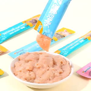 ขนมแมว 50PCS ขนมแมวเลีย อุดมไปด้วยสารอาหาร กินได้ทั้งแมวโตและลูกแมว อาหารเปียก รสชาติอร่อยถูก มี 3 รสชาติ (ทูน่า/คอด/ไก่)15g