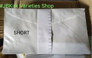 White Envelop "Puting Sobre" Long & Short 50pcs & 100pcs per Pack