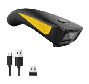 NETUM C750 2D Bluetooth Barcode Scanner Mini Portable Scanner Barcode QR Code Reader Compatible with Windows Mac and Android IOS Retail Supermarket Barcode
