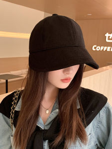 หมวกเบสบอลทรงกลมสไตล์ฤดูใบไม้ผลิและฤดูใบไม้ร่วงสำหรับผู้หญิง หมวกเบสบอลทรงกลมสุดเก๋สำหรับหน้าร้อนและฤดูหนาว หมวกทรงกลมสไตล์อเมริกันสำหรับผู้หญิง