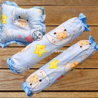 Bolster 4 in 1 set | unan for baby | baby pillow set | Cribset